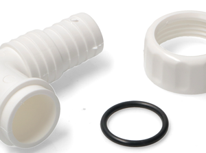 PRIKLJUČEK KOLENO ZIDNI SIFON ZA IZHODNO CEV  PS  1'' Ø19-22 mm